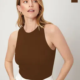 CILIMILI Pack Of 2 Sleeveless Tank Crop Top-picture-42