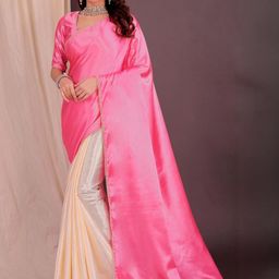 Moda Rapido Beads and Stones Satin Half and Half Saree-picture-16