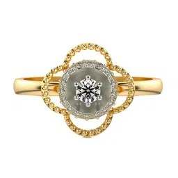 VALANOVA Women Yellow Ring Diamond-image-41