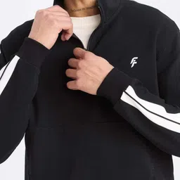 DeFacto Men Mock Collar Half Zip Cotton Sweatshirt image 5