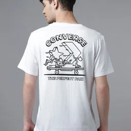 Converse Typography Printed Skateboarding Star Round Neck Cotton T-shirt-picture-11