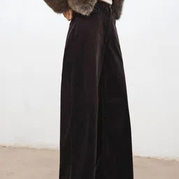 MANGO Women Wide Leg Mid-Rise Stretchable Jeans-picture-46