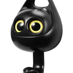 AUGEN Black & Yellow Wink Cat Adhesive Wall Hook-picture-36