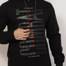 Klub Fox Men Printed Hooded Sweatshirt image 2