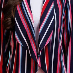 PURYS Women Striped Shrug image 5