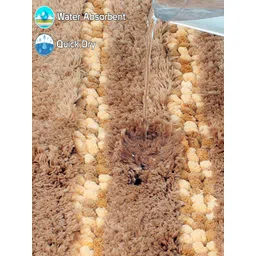 HOKIPO Brown Large 50x80cm Soft Microfiber Bath Mats For Bathroom AR-3478-BR image 3