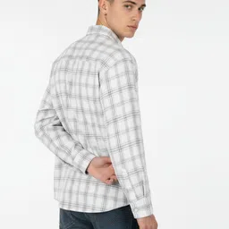 glitchez Tartan Checked Oversized Fit Casual Shirt image 3