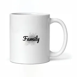 Mr UVD White & Black Typography Printed Ceramic Glossy Mug - 350 ml image 3