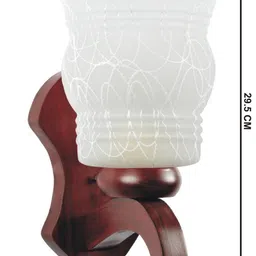 1ST TIME White Colourblocked Wood Contemporary Rectangle Shaped Wall Lamp image 3