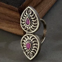 Fabindia Stone-Studded Adjustable Finger Ring-picture-40