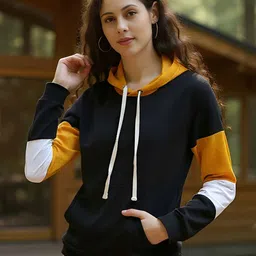 PINACOLADA Women Colourblocked Hooded Sweatshirt-image-68