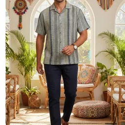 TRULOOM Men Standard Striped Casual Shirt-picture-39