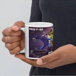 Mr UVD White & Purple Graphic Printed Ceramic Matte Mug 350 ml image 3