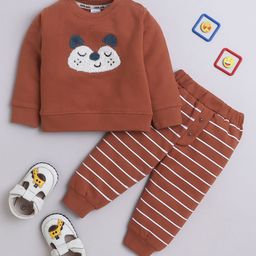 MeeMee Kids Embroidered Long Sleeves Sweatshirt With Jogger-picture-30