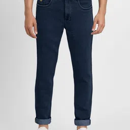 Plounge Men Slim Fit Mid-Rise Embroidered Stretchable Jeans-image-15