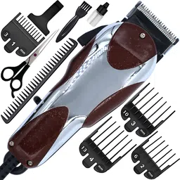 QGS Men’s AX Powerful Hair Clipper Professional Beard Moustache Hair Cutting Trimmer Fully Waterproof Grooming Kit 510 minRuntime 8 Length Settings-image-11
