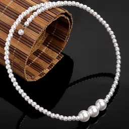 Sanjog Chic Pearls Beaded Choker Necklace image 1