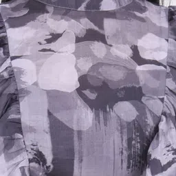 CHARMGAL Women Flared Sleeves Blouson Crop Top image 3