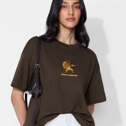 The Souled Store Women Typography Printed T-shirt-image-82