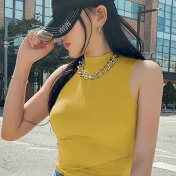 Stylecast X Kotty Women Solid Ribbed Cotton Fitted Top-picture-49