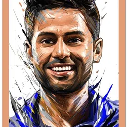 Surya Kumar Yadav Poster for Wall Cricketer Poster | Surya Kumar Yadav Wall poster for Home & Office Wall Decoration Fine Art Print-image-92