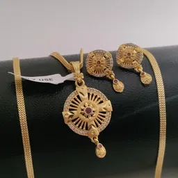 niva fashion Women Gold-Plated Brass Artificial Stones Ethnic Jewellery set-picture-39