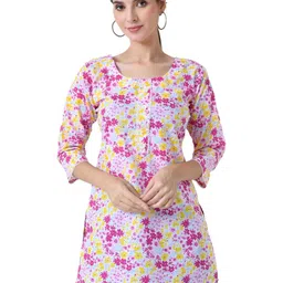 LIBOZA Women Yellow Cotton Kurtas-picture-36