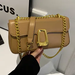 HAUTE SAUCE by Campus Sutra Leather Structured Sling Bag-picture-30