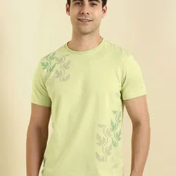 Allen Solly Men Floral Colourblocked Slim Fit T-shirt-picture-34