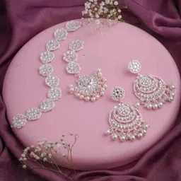 Gyaan Jewels Artificial Stones And Beads Studded & Beaded Jewellery Set-picture-35