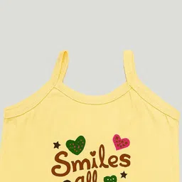 Kidbea Infant Girls Pack Of 3 Printed Vests image 2