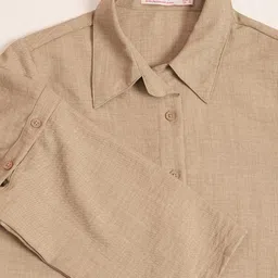 Komarri U KOMARRI U AW 2025 Self Design Shirt Dress image 2