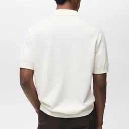 MANGO MAN Pure Cotton Polo T-shirt image 4