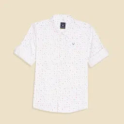 Allen Solly Junior Boys Slim Fit Opaque Printed Casual Shirt-picture-48