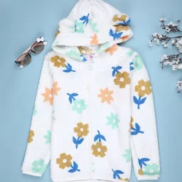 V-Mart Girls Printed Hooded Sweatshirt-picture-19