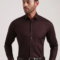 METAL Slim Fit Spread Collar Pure Cotton Formal Shirt-picture-27