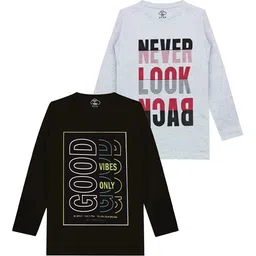 MIST N FOGG Boys Typography 2 Printed Applique T-shirt-picture-10