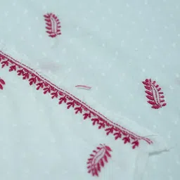WINK&WISH Embroidered Pure Cotton Unstitched Dress Material image 2