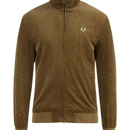 Fred Perry Men Mock Collar Solid Bomber Jacket-image-14