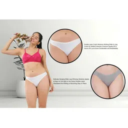ORLIZEA Pack of 2 Women Low-Rise Cotton Blend Thongs image 3