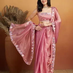 RACHNA Tissue Ready To Wear Saree-picture-11
