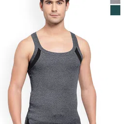 Sporto by Macho Men Pack Of 3 Combed Cotton Gym Vests-picture-25