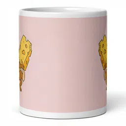 Mr UVD White Cartoon Characters Printed Ceramic Glossy Mug 350 ml image 3