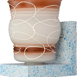 1ST TIME Brown & White Textured Wood Contemporary Cylinder Shaped Wall Lamp-picture-35