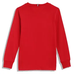 Tommy Hilfiger Boys Typography Printed Round Neck Cotton T-shirt image 2