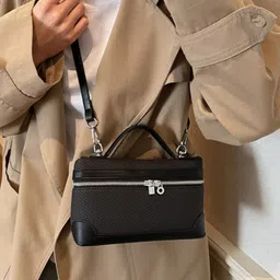 KPOP PU Structured Shoulder Bag image 3