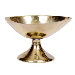 Exotic India Gold Toned Brass Vibuthi Madal image 1