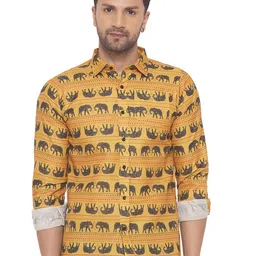 VEERA PARIDHAAN Men Opaque Printed Casual Shirt-image-82