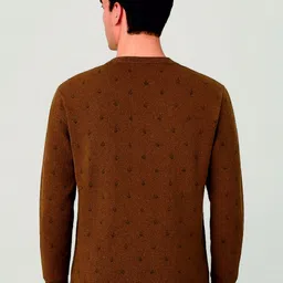 SANDPIPER Men Conversational Printed Round Neck Cotton T-shirt image 4