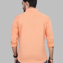shimak Men Regular Fit Solid Spread Collar Casual Shirt image 2